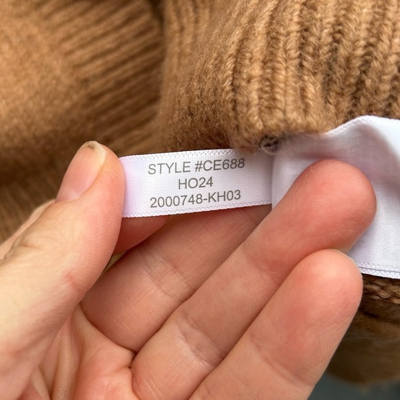 J Crew Caramel Alpaca Merino Button front Cardigan, Small - Picture 12 of 12